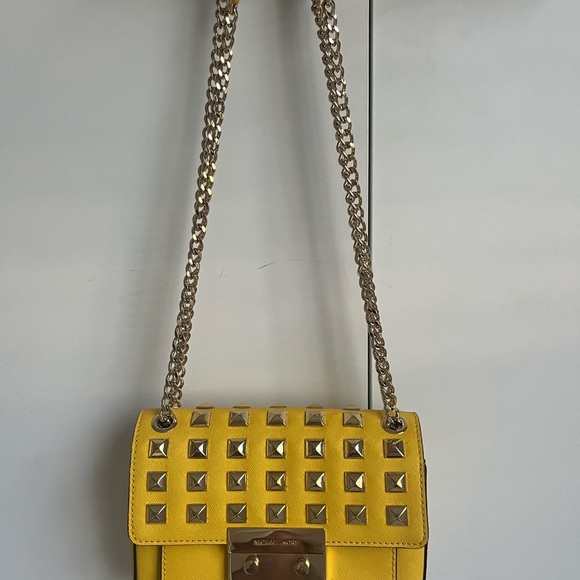 Michael Kors Yellow Chain Purse - Picture 2 of 5